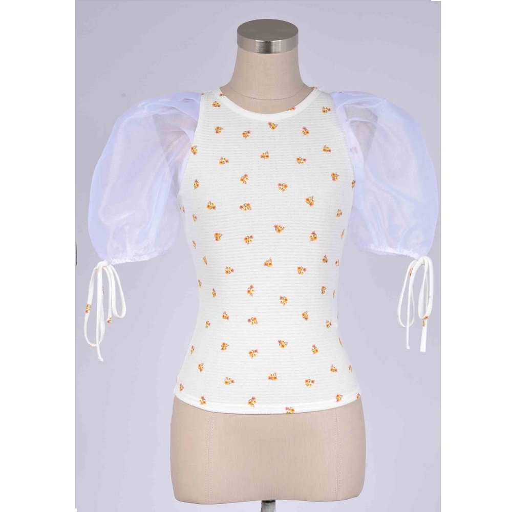 FLORAL RIB TOP